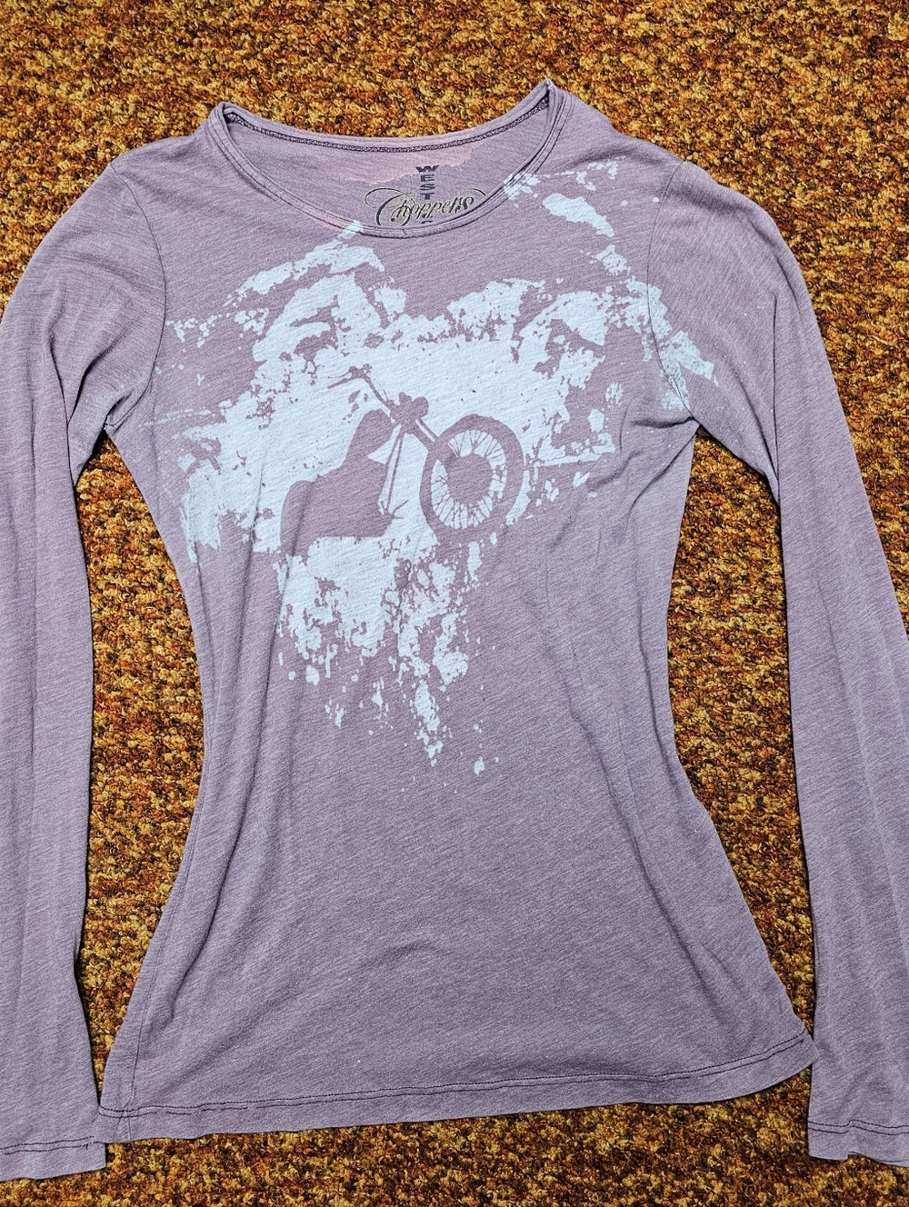 West Coast Choppers Gold Line Grunge Y2k Long Sleeve
